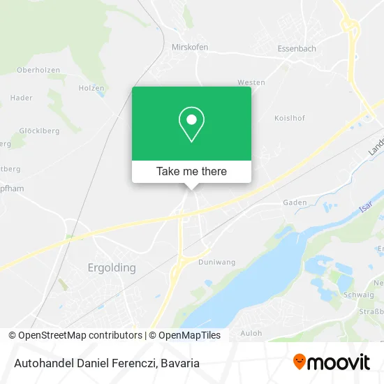Карта Autohandel Daniel Ferenczi