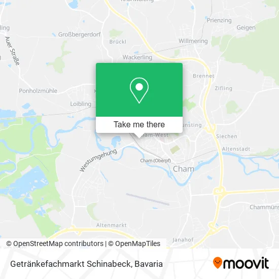 Карта Getränkefachmarkt Schinabeck