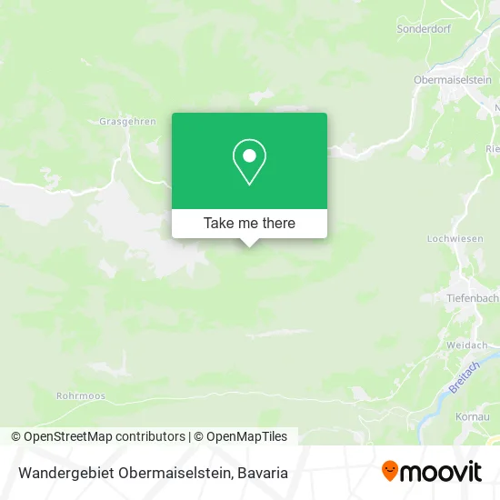 Карта Wandergebiet Obermaiselstein