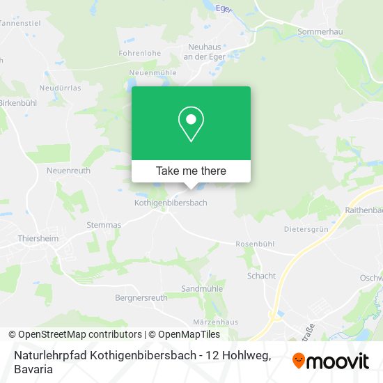 Карта Naturlehrpfad Kothigenbibersbach - 12 Hohlweg