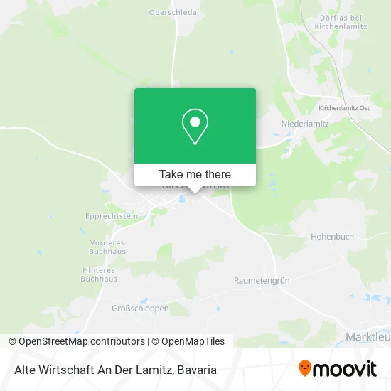 Карта Alte Wirtschaft An Der Lamitz