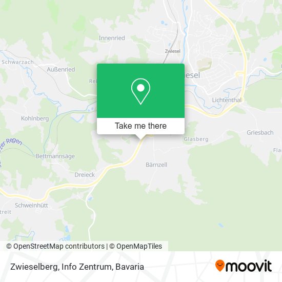 Zwieselberg, Info Zentrum map