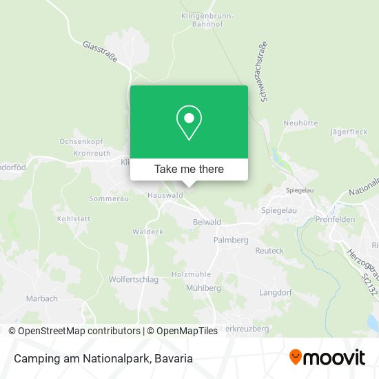 Camping am Nationalpark map