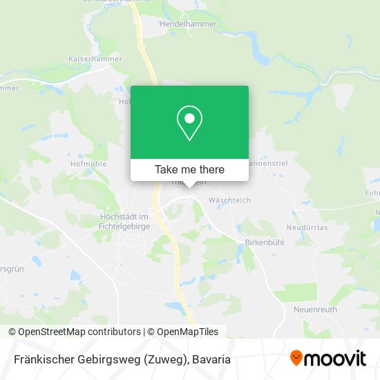 Fränkischer Gebirgsweg (Zuweg) map