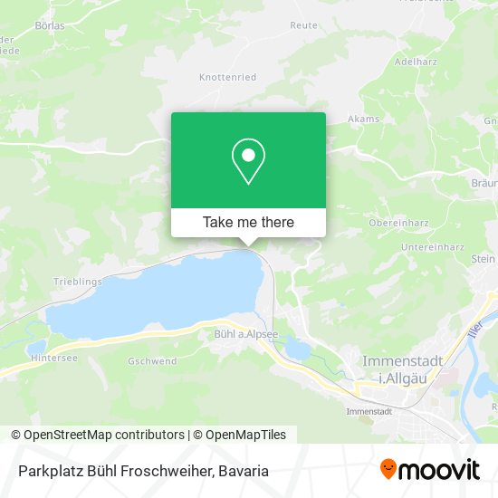 Карта Parkplatz Bühl Froschweiher