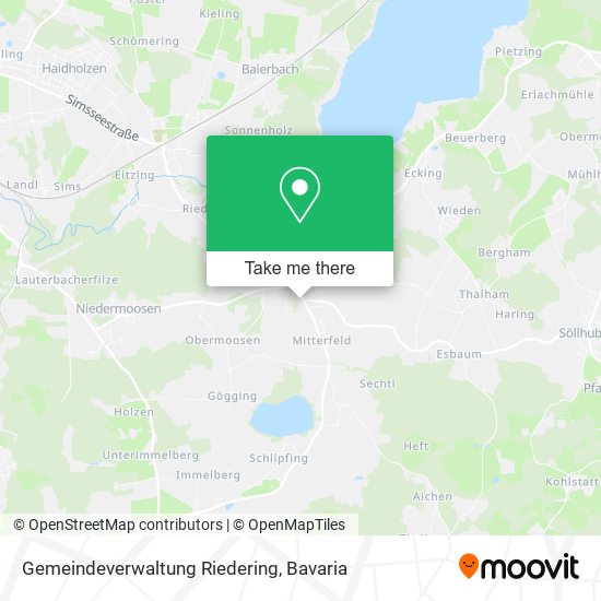 Gemeindeverwaltung Riedering map