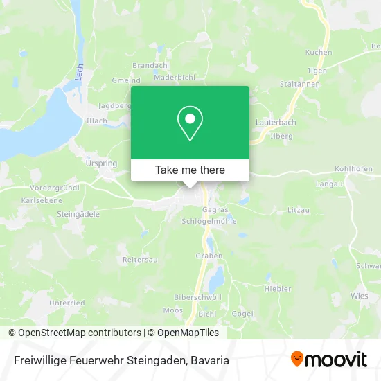 Карта Freiwillige Feuerwehr Steingaden