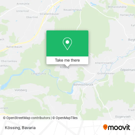 Карта Kössing