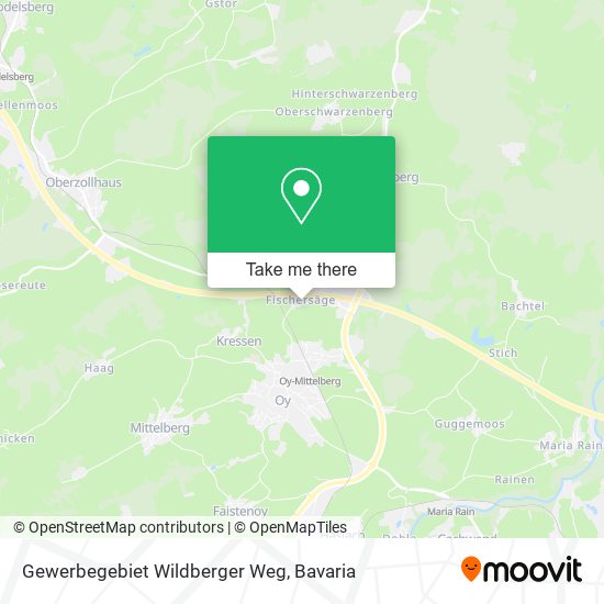 Gewerbegebiet Wildberger Weg map