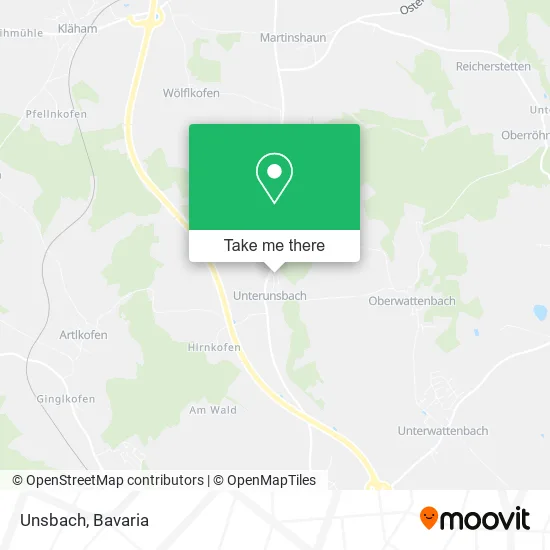 Карта Unsbach