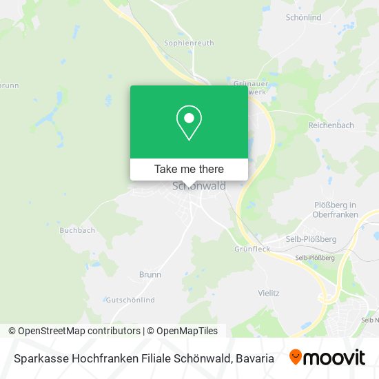 Карта Sparkasse Hochfranken Filiale Schönwald