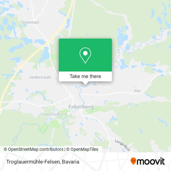 Troglauermühle-Felsen map