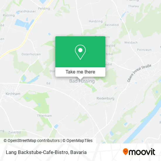 Карта Lang Backstube-Cafe-Bistro