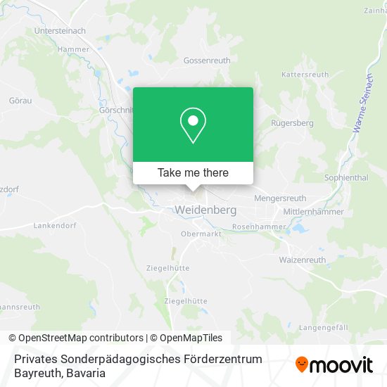 Privates Sonderpädagogisches Förderzentrum Bayreuth map