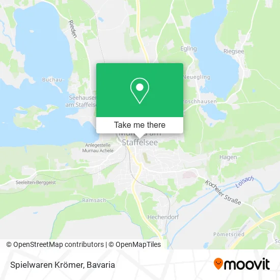 Карта Spielwaren Krömer