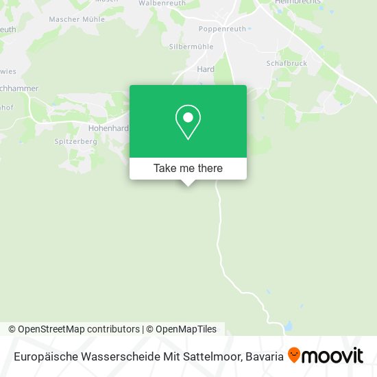 Europäische Wasserscheide Mit Sattelmoor map