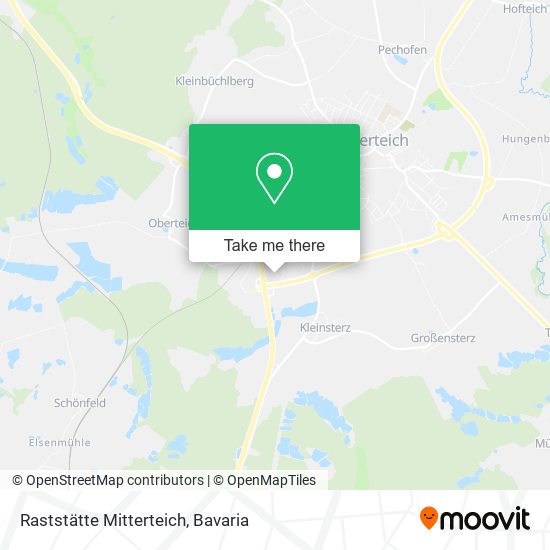Raststätte Mitterteich map