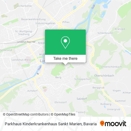 Parkhaus Kinderkrankenhaus Sankt Marien map