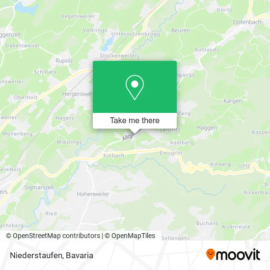 Карта Niederstaufen