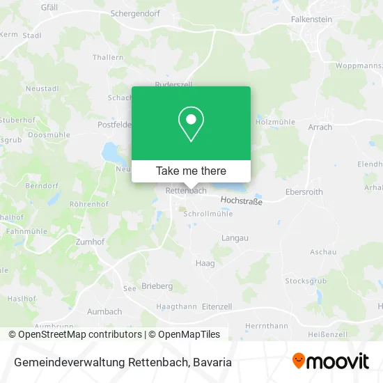 Карта Gemeindeverwaltung Rettenbach