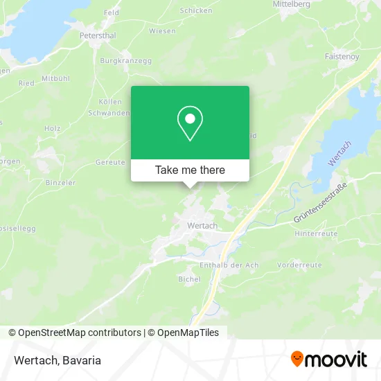 Карта Wertach
