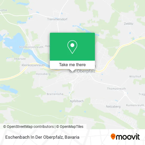 Карта Eschenbach In Der Oberpfalz