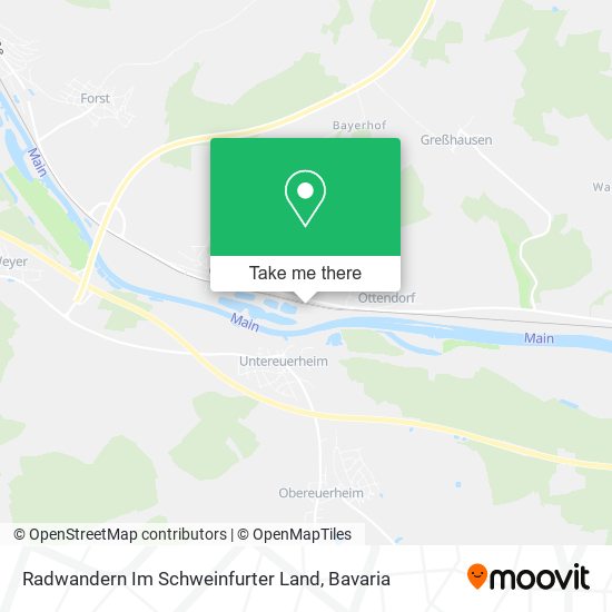 Radwandern Im Schweinfurter Land map