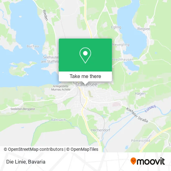 Карта Die Linie