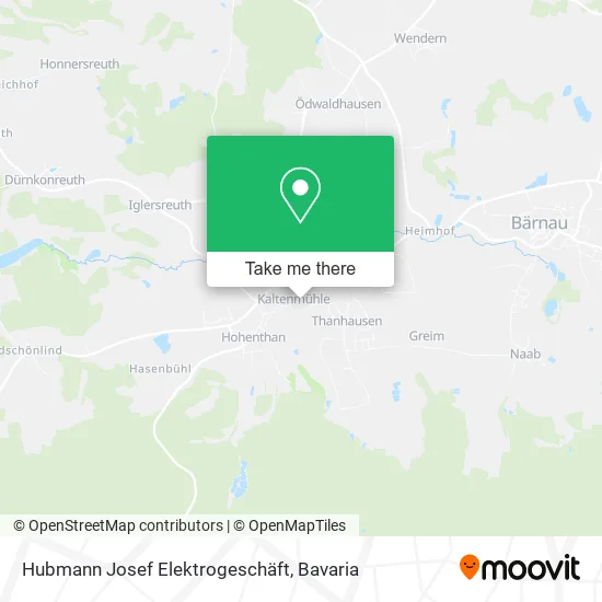 Карта Hubmann Josef Elektrogeschäft