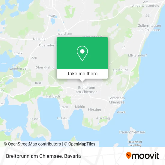Breitbrunn am Chiemsee map