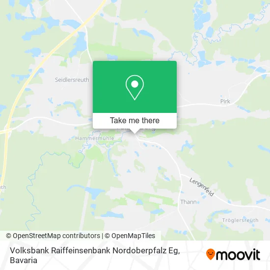 Карта Volksbank Raiffeinsenbank Nordoberpfalz Eg