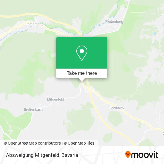 Карта Abzweigung Mitgenfeld