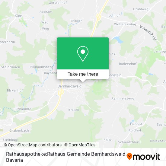 Rathausapotheke;Rathaus Gemeinde Bernhardswald map