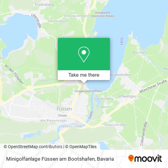 Карта Minigolfanlage Füssen am Bootshafen