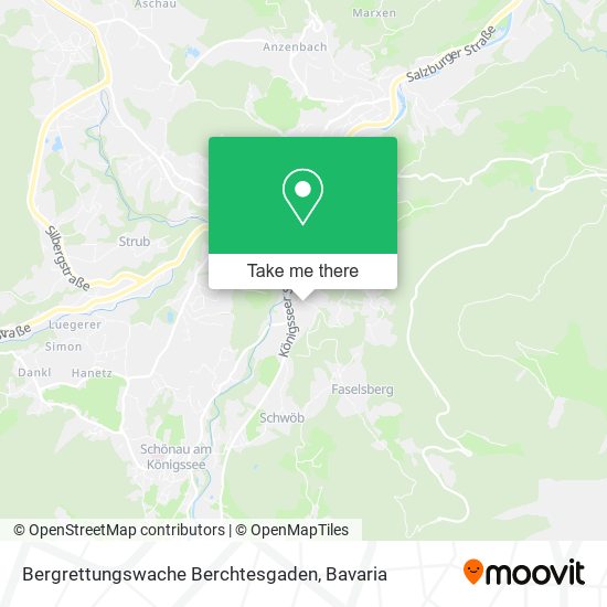 Карта Bergrettungswache Berchtesgaden
