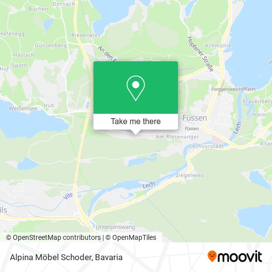 Alpina Möbel Schoder map