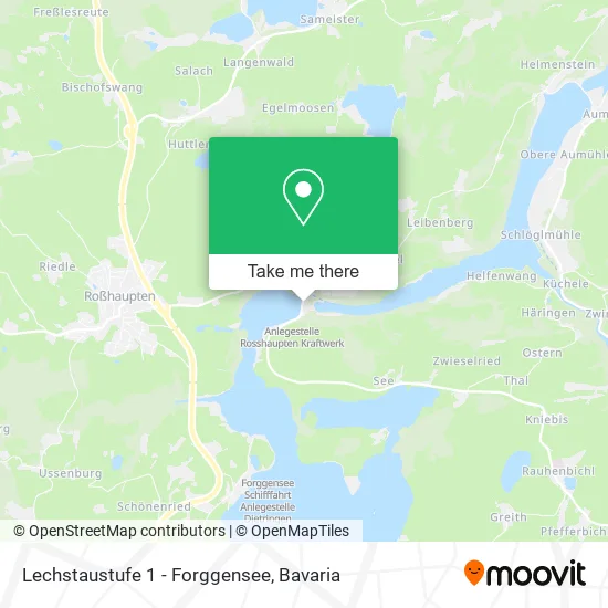 Карта Lechstaustufe 1 - Forggensee