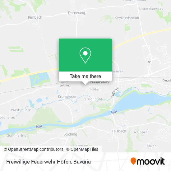 Карта Freiwillige Feuerwehr Höfen