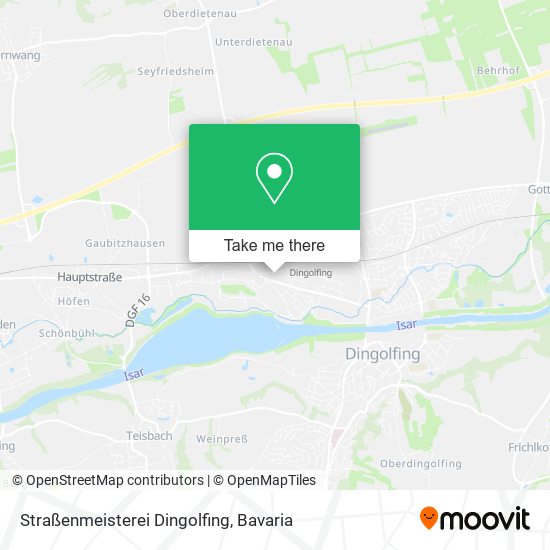 Карта Straßenmeisterei Dingolfing