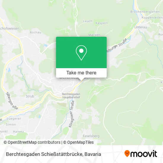 Карта Berchtesgaden Schießstättbrücke