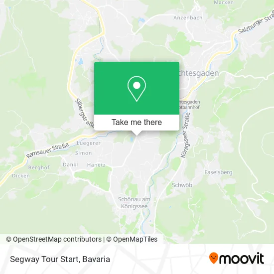Segway Tour Start map