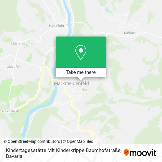 Карта Kindertagesstätte Mit Kinderkrippe Baumhofstraße