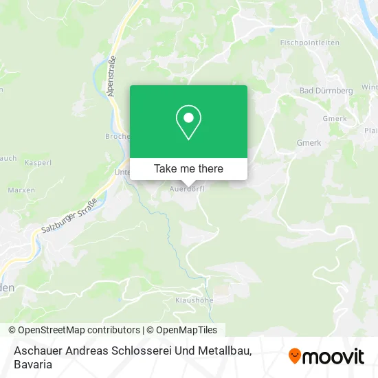 Карта Aschauer Andreas Schlosserei Und Metallbau