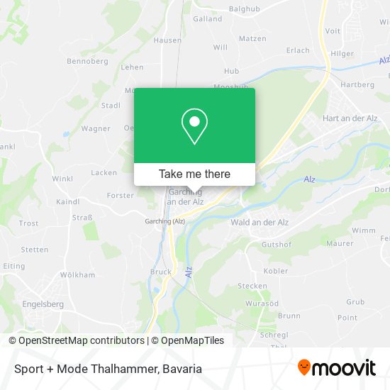 Sport + Mode Thalhammer map