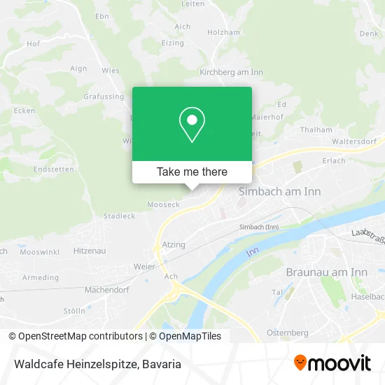 Карта Waldcafe Heinzelspitze