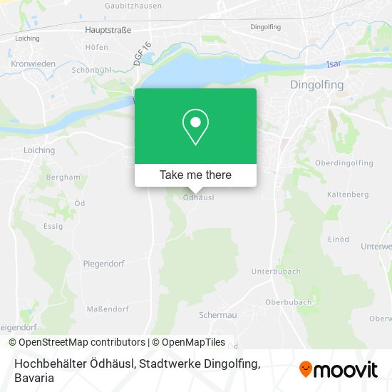 Hochbehälter Ödhäusl, Stadtwerke Dingolfing map