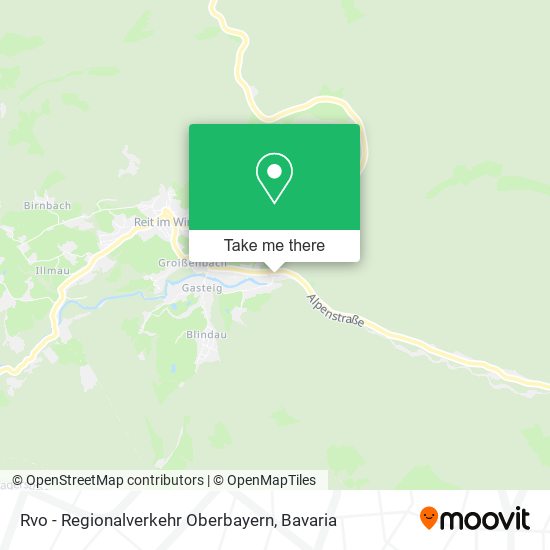 Rvo - Regionalverkehr Oberbayern map