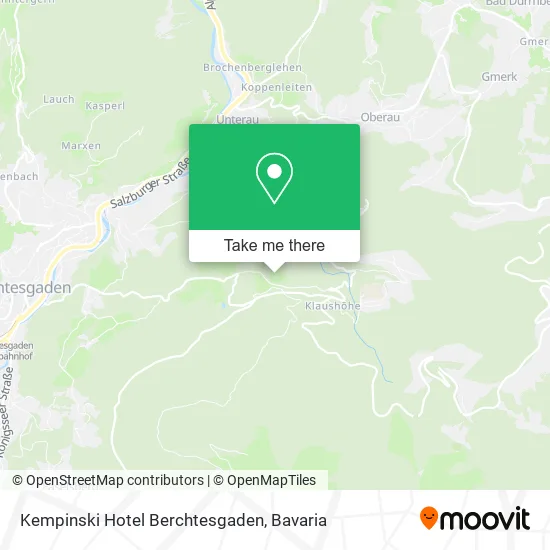 Карта Kempinski Hotel Berchtesgaden