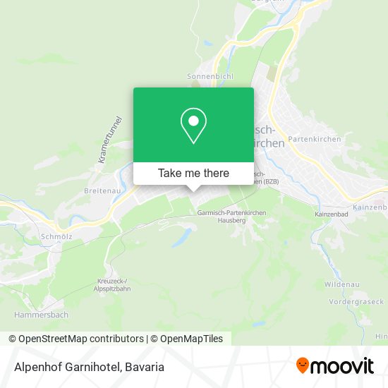 Alpenhof Garnihotel map