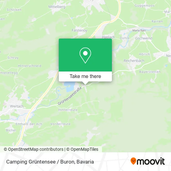 Карта Camping Grüntensee / Buron